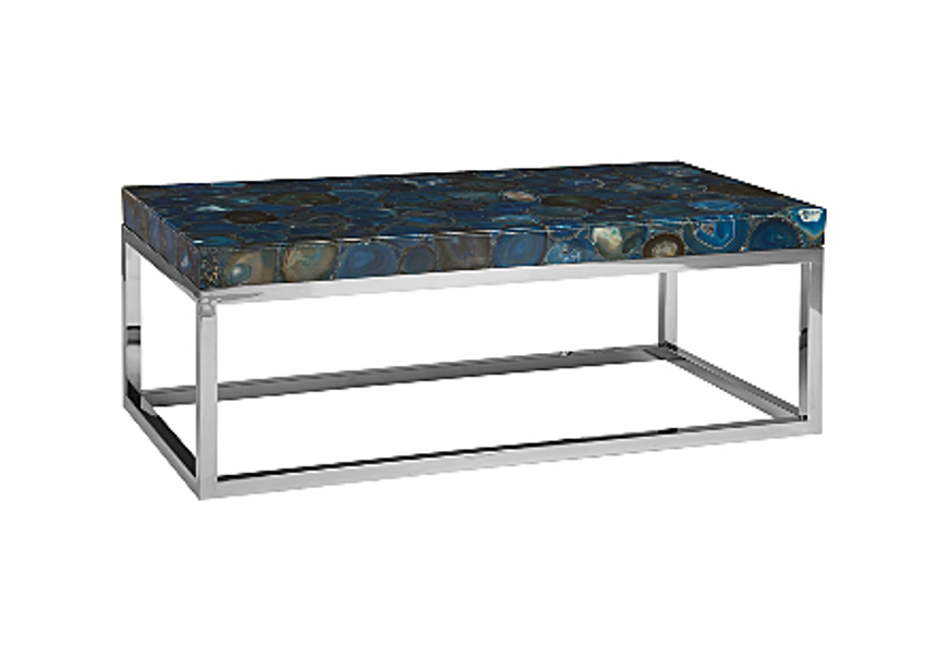 Picture of AGATE COFFEE TABLE STAINLESS STEEL BASE