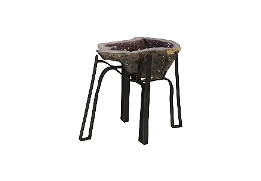 Picture of AMETHYST COFFEE TABLE IRON BASE, ASSORTED