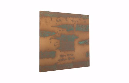 Picture of ABSTRACT COPPER PATINA WALL ART SQUARE