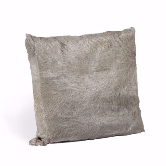 Picture of GOAT SKIN SQUARE PILLOW - GREY