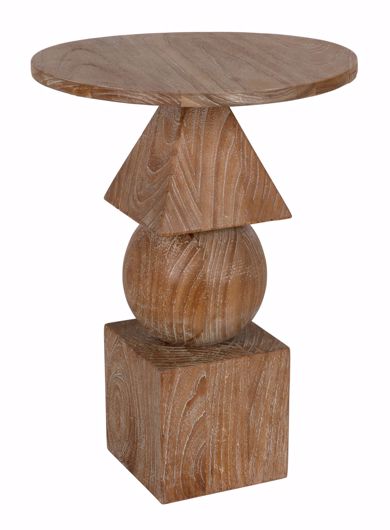 Picture of ADAMO SIDE TABLE, DISTRESSED MINDI