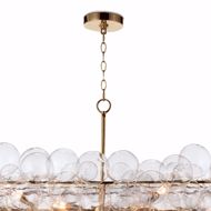 Picture of BUBBLES CHANDELIER LINEAR (CLEAR) NATURAL BRASS