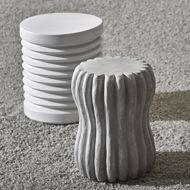 Picture of POMPEII OUTDOOR STOOL/TABLE WHITE