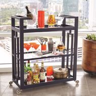 Picture of GRID BLOCK BAR CART-INK