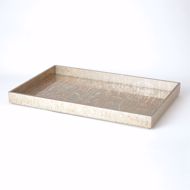 Picture of CHAMPAGNE SILVER LEAF TRAYS