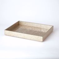 Picture of CHAMPAGNE SILVER LEAF TRAYS