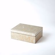 Picture of CHAMPAGNE SILVER LEAF BOXES