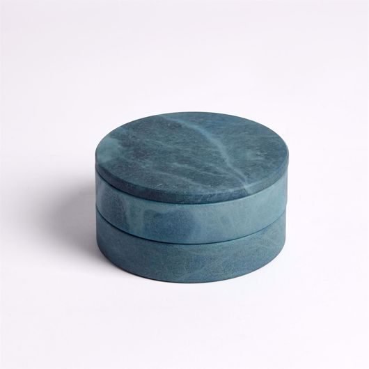 Picture of ALABASTER SWIVEL BOX-BLUE