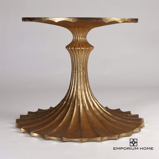 Picture of FLUTE TABLE BASE-GOLD LEAF-34"