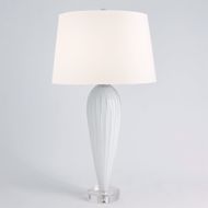 Picture of TEARDROP GLASS LAMP-WHITE