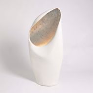 Picture of COWL LAMP-WHITE W/SILVER LEAF