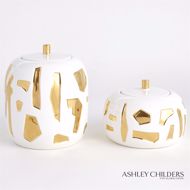 Picture of ABSTRACT JAR-WHITE/GOLD