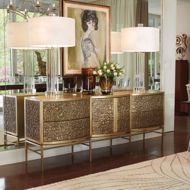 Picture of CRINKLE LONG CABINET - BRASS/BRONZE