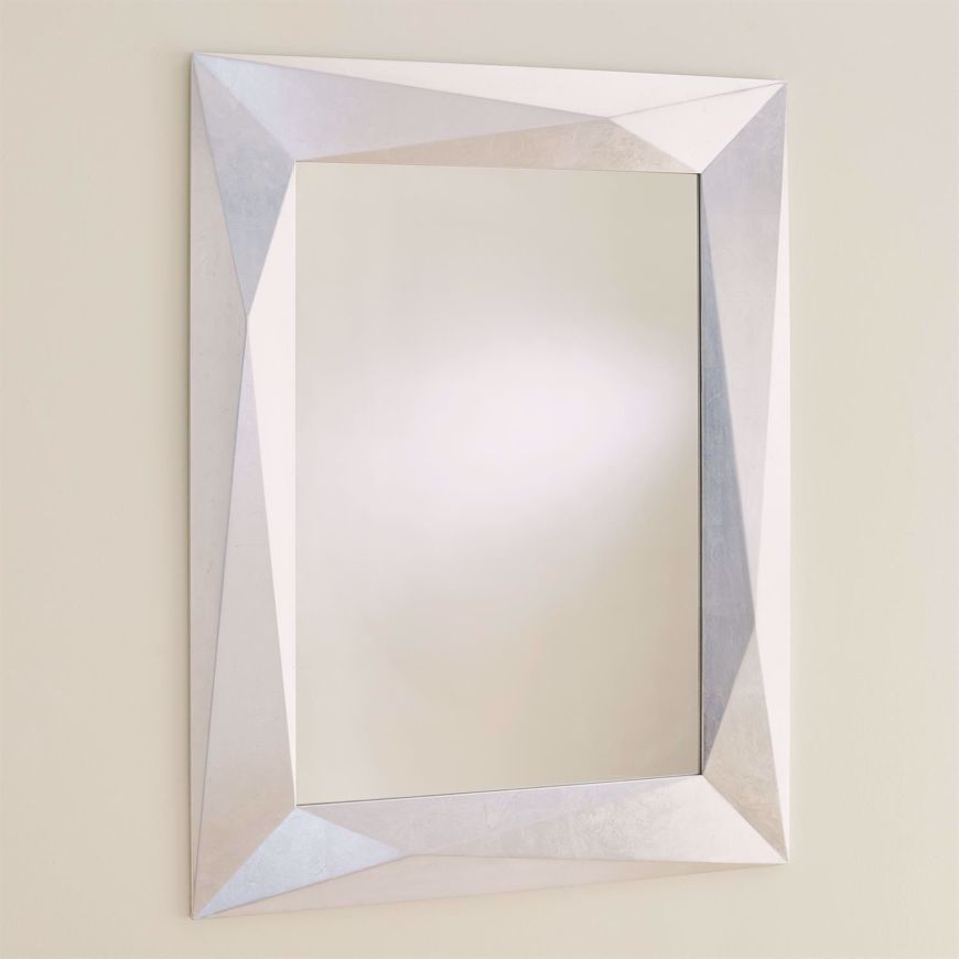 Picture of ANGULAR MIRROR-SILVER LEAF