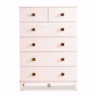 Picture of BELMONT TALL CHEST - WHITE RUSTIC PINE