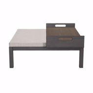 Picture of ALDUS SQUARE OTTOMAN WITH TRAY